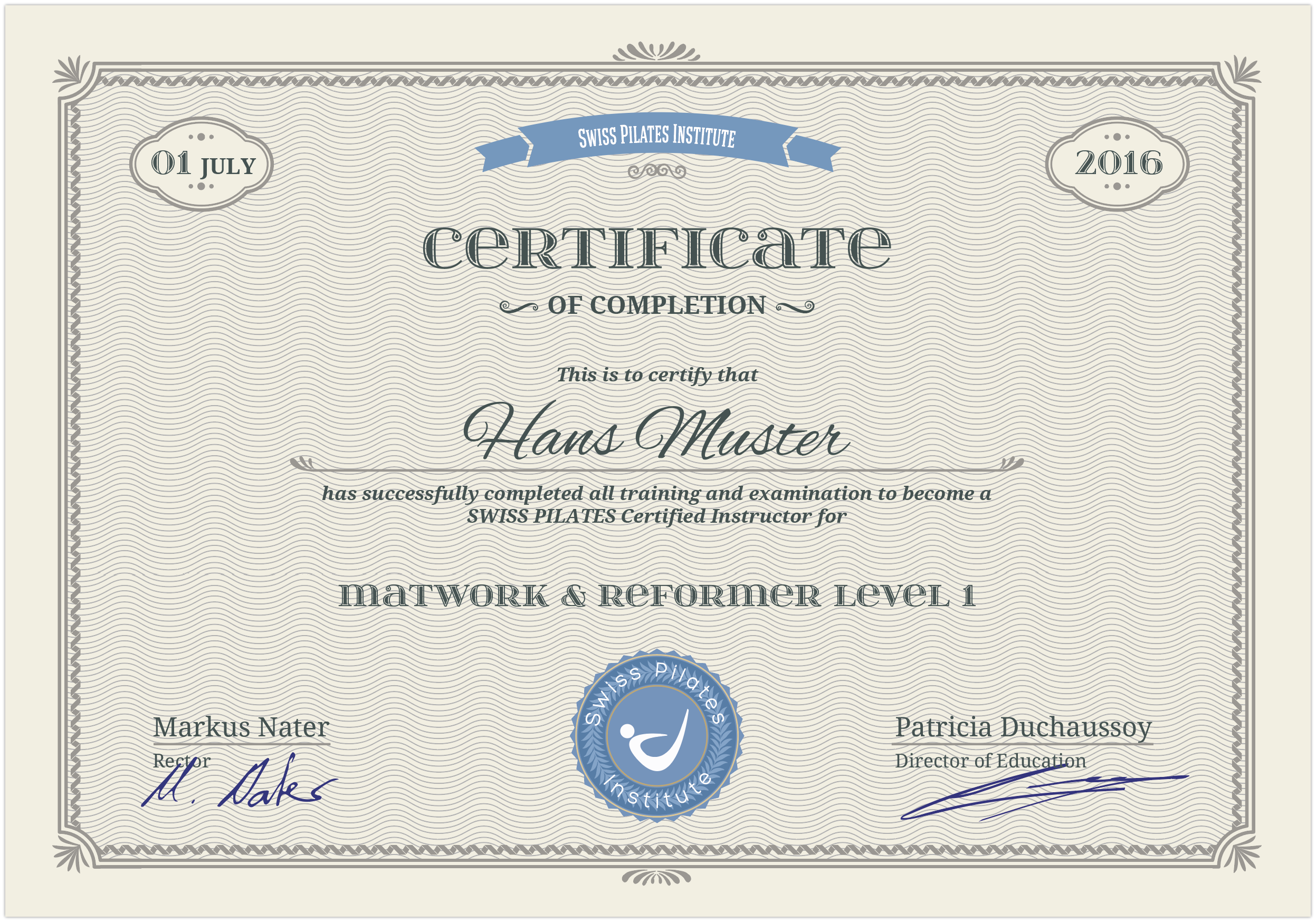 pilates instructor certification